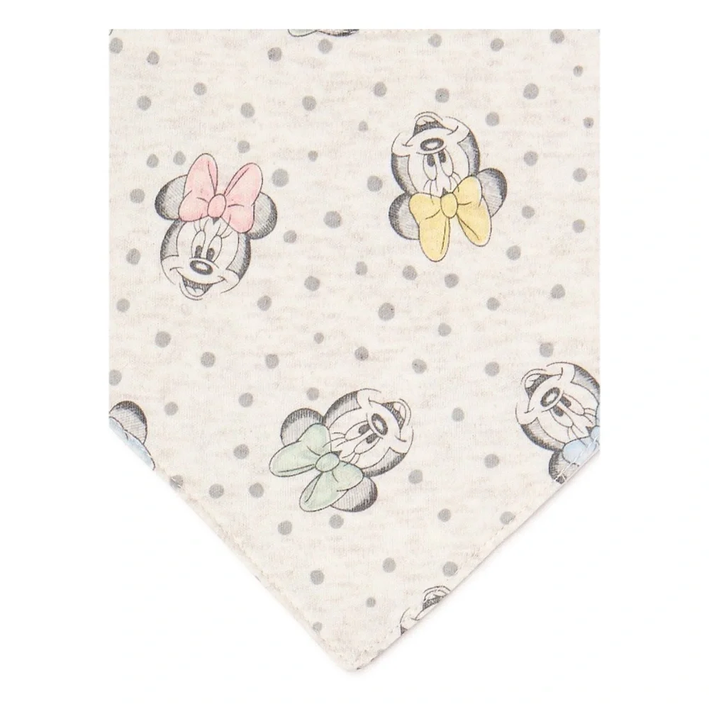 Disney Minnie Mouse 3 Pack Baby Girl Bibs Drool Bandana Fabric